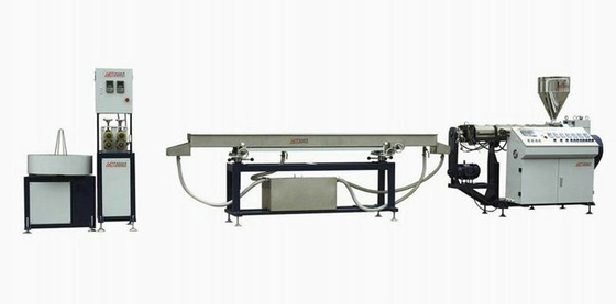PVC , PP , PE , PC , ABS Single Screw Extruder  /  Small Profile Extrusion Line 100 * 60mm