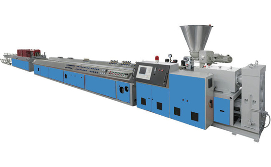 WPC Plastic Extrusion Line / Profile Production Line , High Production Efficiency