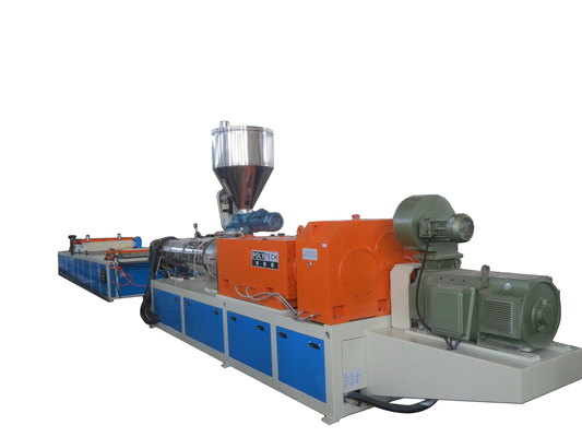 PP / PE / PVC Sheet Plastic Extrusion Line Machine For Translucent Roofing Sheet With Width 840mm 1130mm