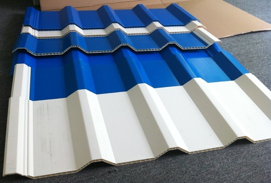 PMMA PVC Hollow Plastic Roofing Tiles Extrusion Line Long Life Convenient Operation