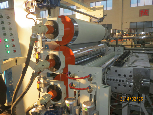 PVC Foam Sheet Extrusion Line , Plastic Sheet Extrusion Machine High Foamed Ratio