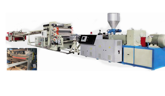 PVC Foam Sheet Extrusion Line , Plastic Sheet Extrusion Machine High Foamed Ratio