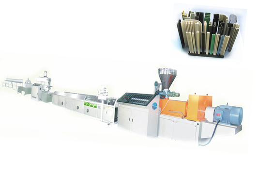 WPC Floor / Decking Plastic Profile Extrusion Line , Window Profile Extruder