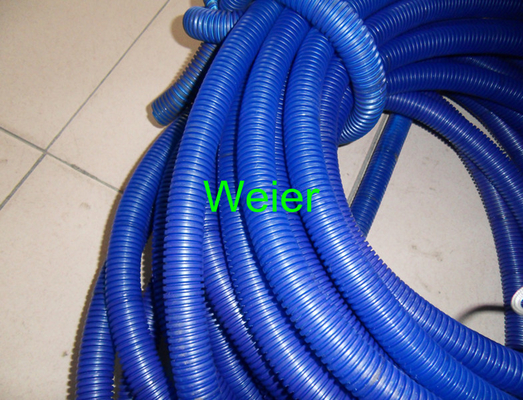 PVC , PA Single Wall Corrugated Pipe Production Line For Electrical Conduit Pipe