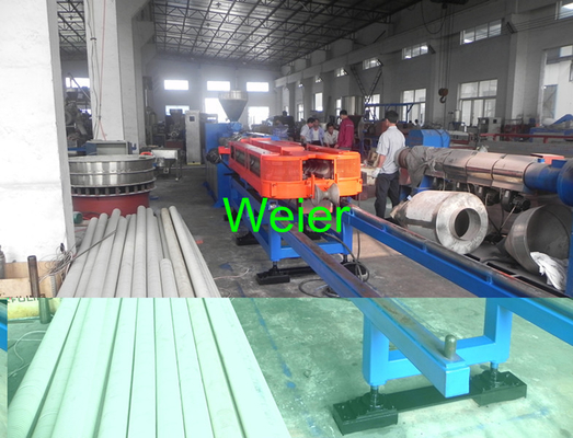 SJ-65 / SJ-92 PVC Corrugated Pipe Production Line Of Double Wall Structure